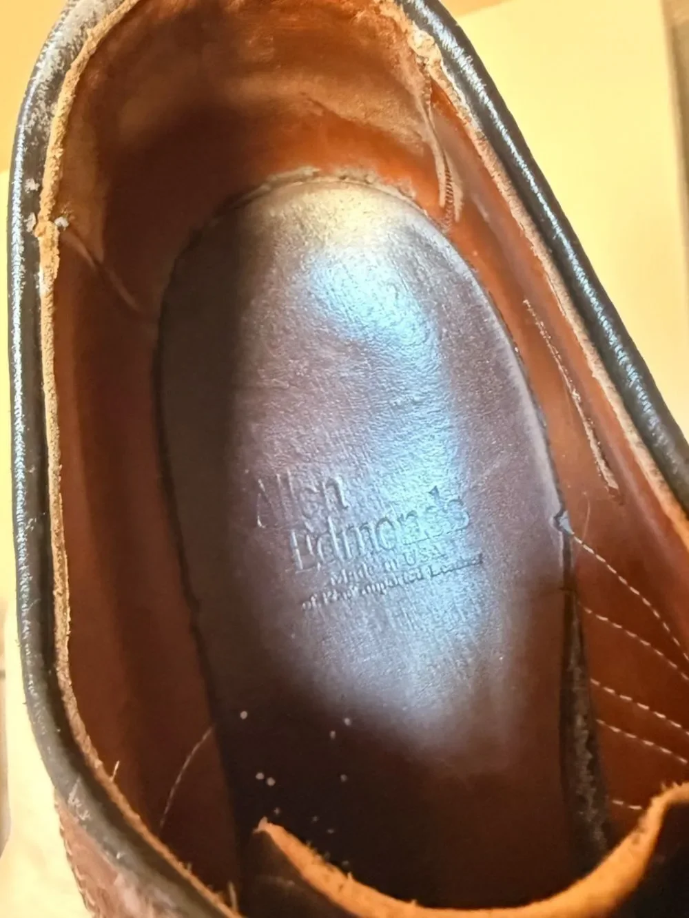 Allen Edmonds Men's Brown Leather Dress Shoes